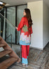 Tropical Red Kurta Set